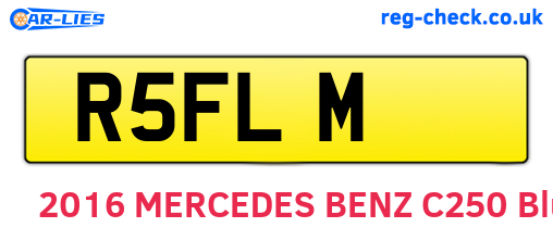 R5FLM are the vehicle registration plates.