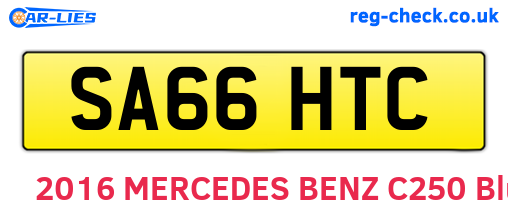 SA66HTC are the vehicle registration plates.