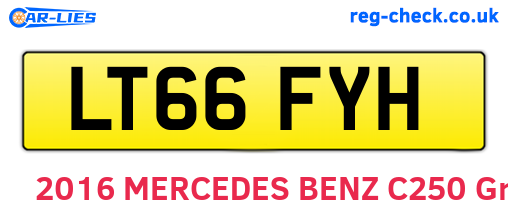 LT66FYH are the vehicle registration plates.
