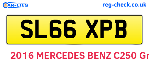 SL66XPB are the vehicle registration plates.