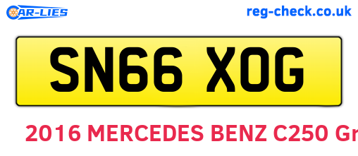 SN66XOG are the vehicle registration plates.