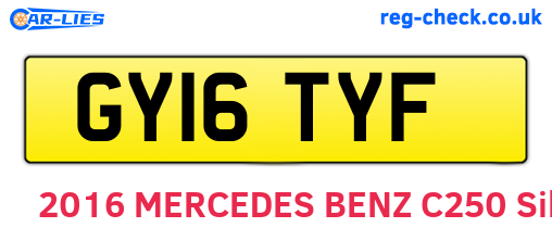 GY16TYF are the vehicle registration plates.