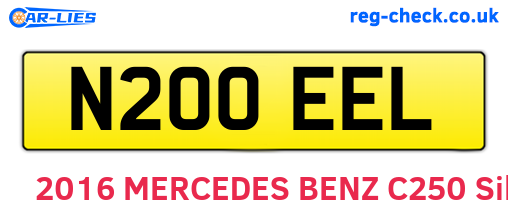 N200EEL are the vehicle registration plates.