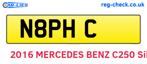 N8PHC are the vehicle registration plates.
