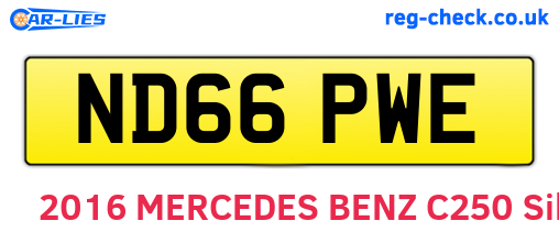 ND66PWE are the vehicle registration plates.