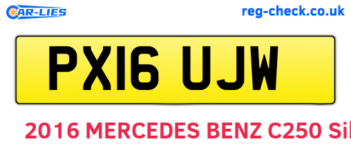 PX16UJW are the vehicle registration plates.