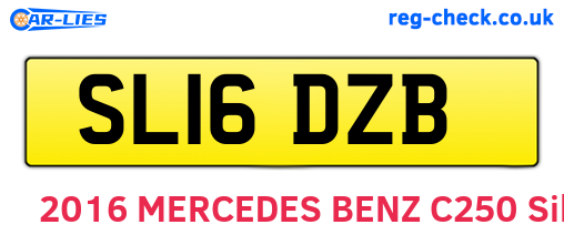SL16DZB are the vehicle registration plates.