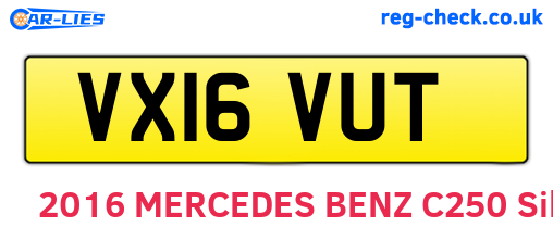 VX16VUT are the vehicle registration plates.
