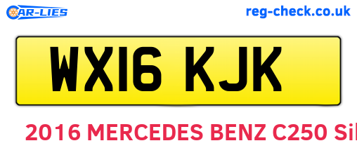 WX16KJK are the vehicle registration plates.