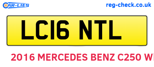 LC16NTL are the vehicle registration plates.