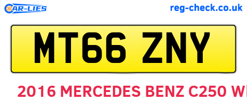 MT66ZNY are the vehicle registration plates.