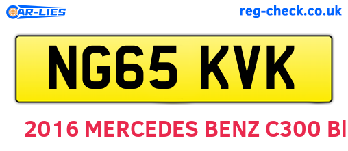 NG65KVK are the vehicle registration plates.