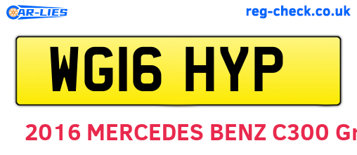 WG16HYP are the vehicle registration plates.
