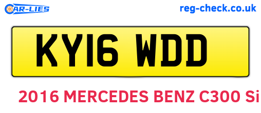 KY16WDD are the vehicle registration plates.