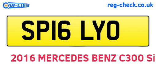 SP16LYO are the vehicle registration plates.