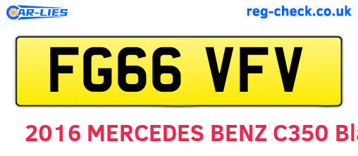 FG66VFV are the vehicle registration plates.