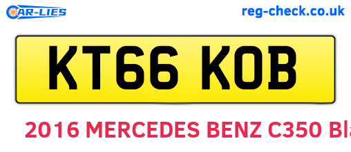 KT66KOB are the vehicle registration plates.