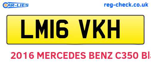 LM16VKH are the vehicle registration plates.