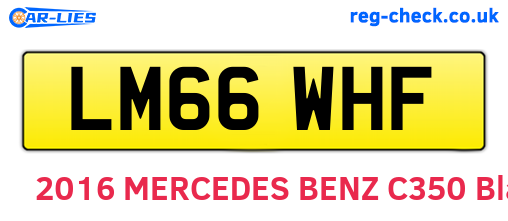 LM66WHF are the vehicle registration plates.
