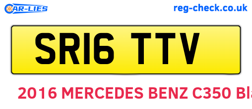 SR16TTV are the vehicle registration plates.
