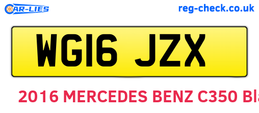 WG16JZX are the vehicle registration plates.