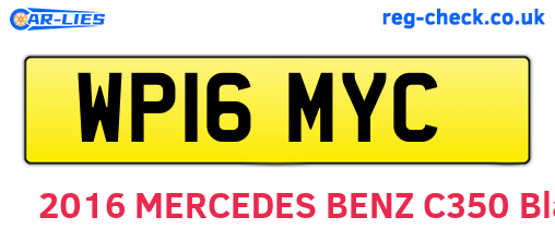 WP16MYC are the vehicle registration plates.