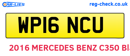 WP16NCU are the vehicle registration plates.