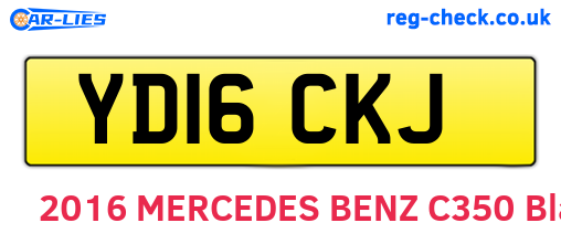 YD16CKJ are the vehicle registration plates.