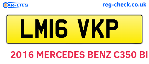 LM16VKP are the vehicle registration plates.