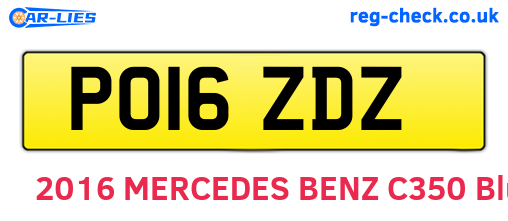PO16ZDZ are the vehicle registration plates.