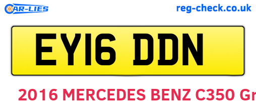 EY16DDN are the vehicle registration plates.