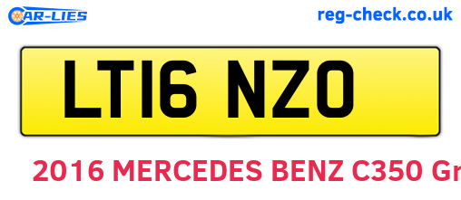 LT16NZO are the vehicle registration plates.