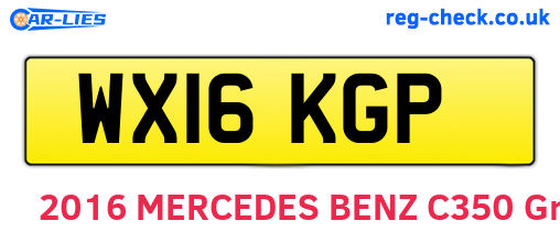 WX16KGP are the vehicle registration plates.