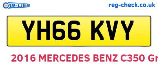 YH66KVY are the vehicle registration plates.