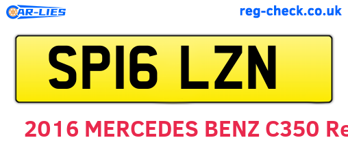 SP16LZN are the vehicle registration plates.