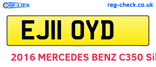 EJ11OYD are the vehicle registration plates.