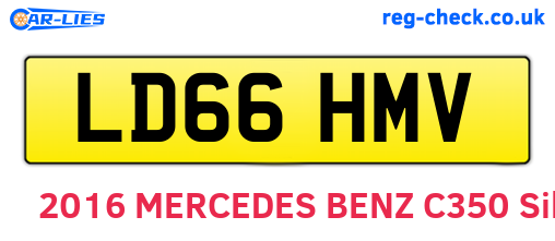 LD66HMV are the vehicle registration plates.