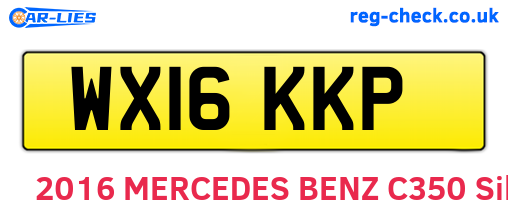 WX16KKP are the vehicle registration plates.