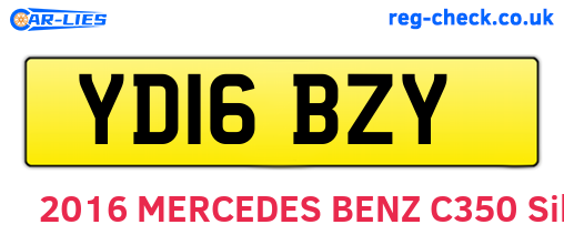 YD16BZY are the vehicle registration plates.