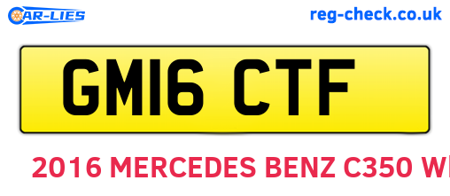 GM16CTF are the vehicle registration plates.