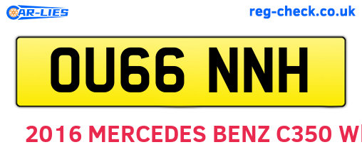 OU66NNH are the vehicle registration plates.