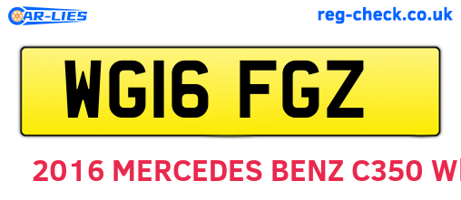 WG16FGZ are the vehicle registration plates.