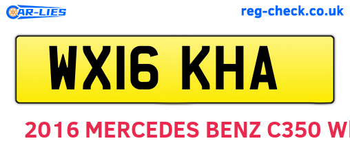 WX16KHA are the vehicle registration plates.