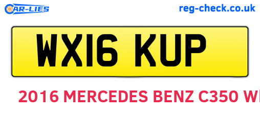WX16KUP are the vehicle registration plates.