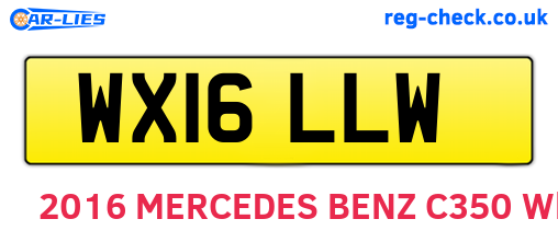 WX16LLW are the vehicle registration plates.