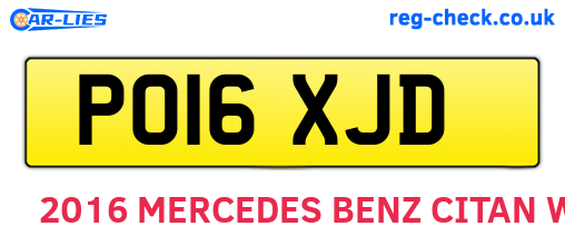 PO16XJD are the vehicle registration plates.