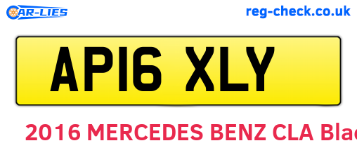 AP16XLY are the vehicle registration plates.