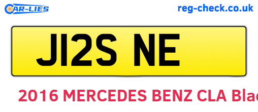 J12SNE are the vehicle registration plates.