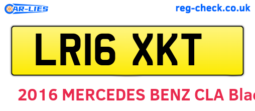 LR16XKT are the vehicle registration plates.