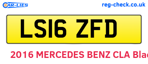 LS16ZFD are the vehicle registration plates.